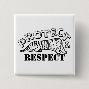 Schutz und Achtung Button