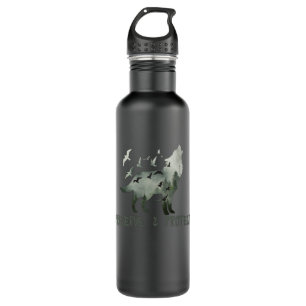 Schutz und Schutz des Nationalparks Wolf Edelstahlflasche