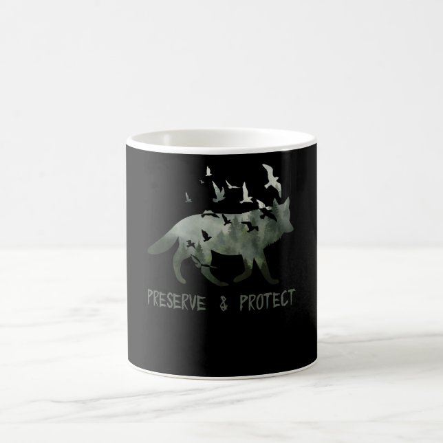 Schutz und Schutz des Nationalparks Wolf Kaffeetasse (Mittel)