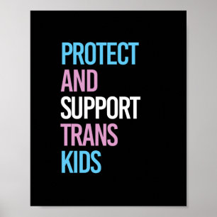 Schutz und Unterstützung von Trans Kids Poster
