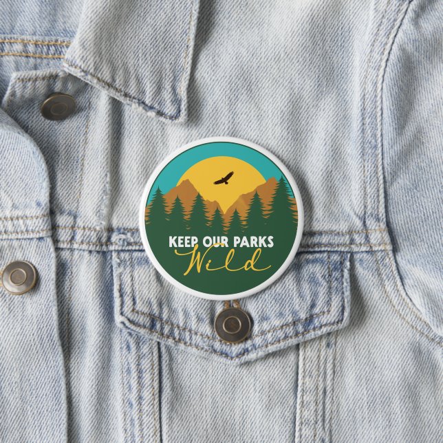 Schutz unserer nationalen Parkunterstützung Button (Beispiel)