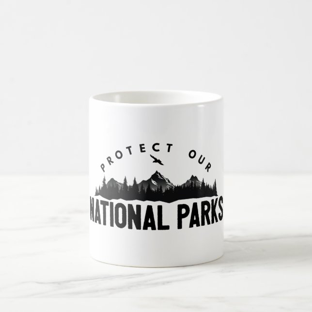 Schutz unserer nationalen Parkunterstützung Kaffeetasse (Mittel)