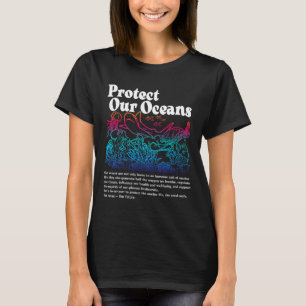Schutz unserer Ozeane Rett des Weltmeeres-Tages T-Shirt