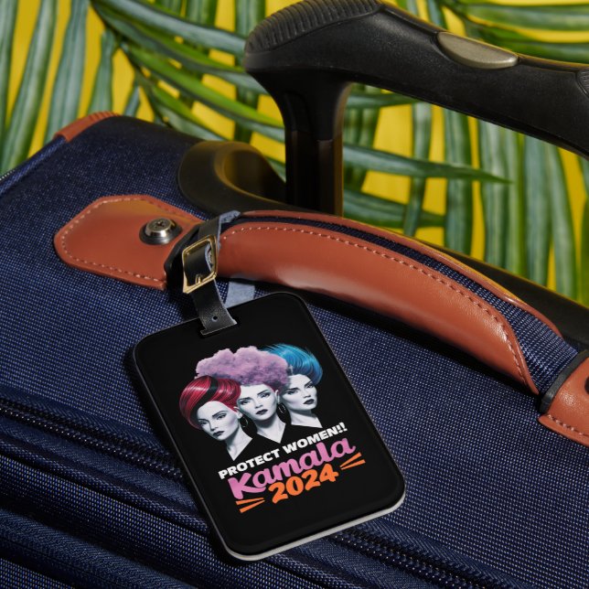 Schutz von Frauen Kamala 2024 Wahl 2024 Gepäckanhänger (Vorderseite Insitu 1)