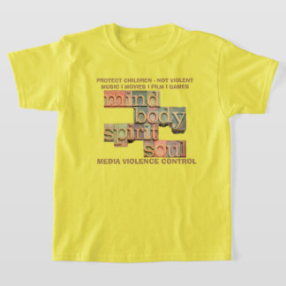 Schutz von Kindern Kinder Unisex-Gelbe Schürze T-Shirt