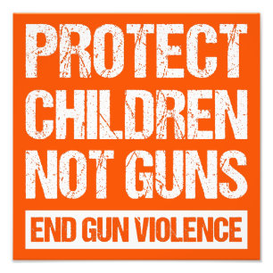 Schutz von Kindern, nicht Waffen - Ende der Gewalt Fotodruck