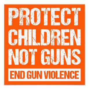Schutz von Kindern, nicht Waffen - Ende der Gewalt Fotodruck