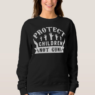 Schutz von Kindern ohne Waffen am Tag der orangen  Sweatshirt