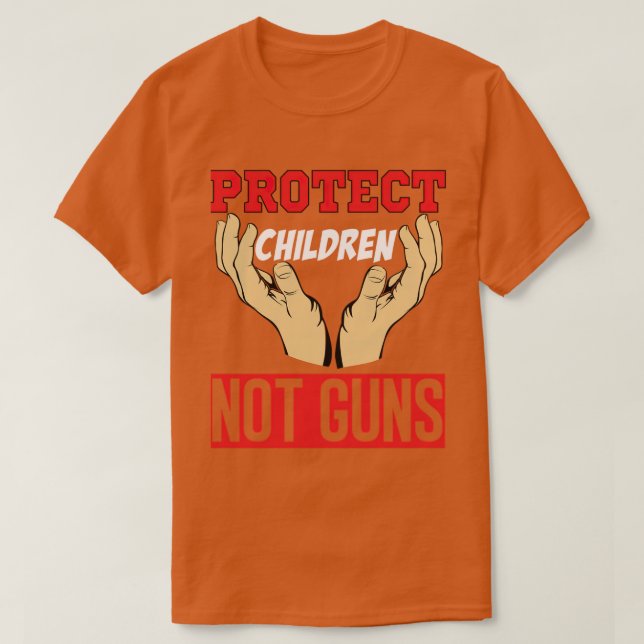 Schutz von Kindern ohne Waffen T-Shirt (Design vorne)