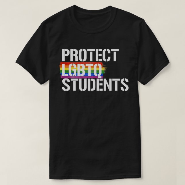 Schutz von LGBTQ-Schülern T-Shirt (Design vorne)