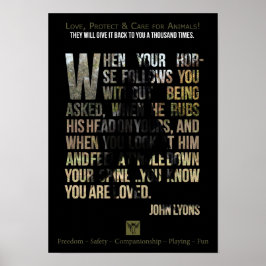 Schutz von Tieren - Poster
