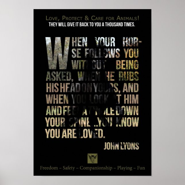 Schutz von Tieren - Poster (Vorne)