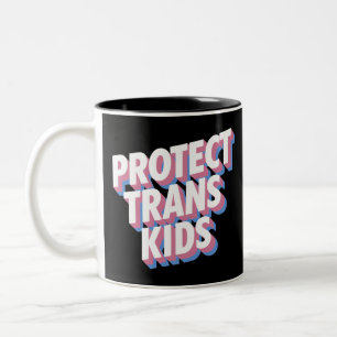 Schutz von Trans Kids LGBTI+ Rights Prith Monatsst Zweifarbige Tasse