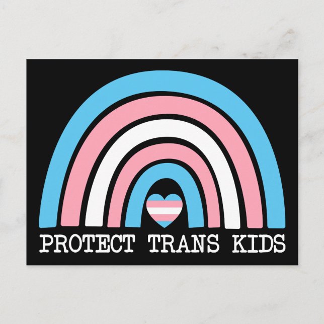 Schutz von Trans Kids Postkarte (Vorderseite)