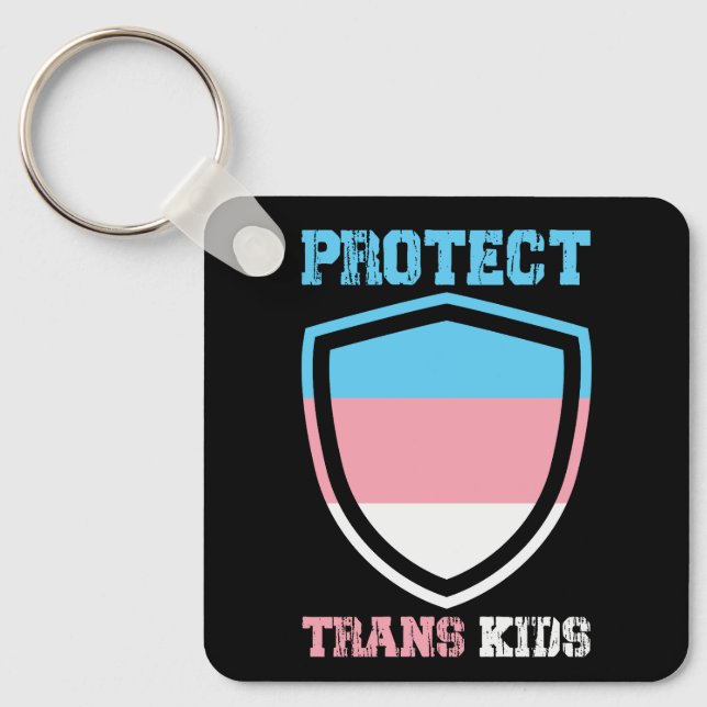 Schutz von Trans Kids Schlüsselanhänger (Vorderseite)
