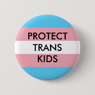 Schutz von Trans-Kids-Transgender-Rechten Button