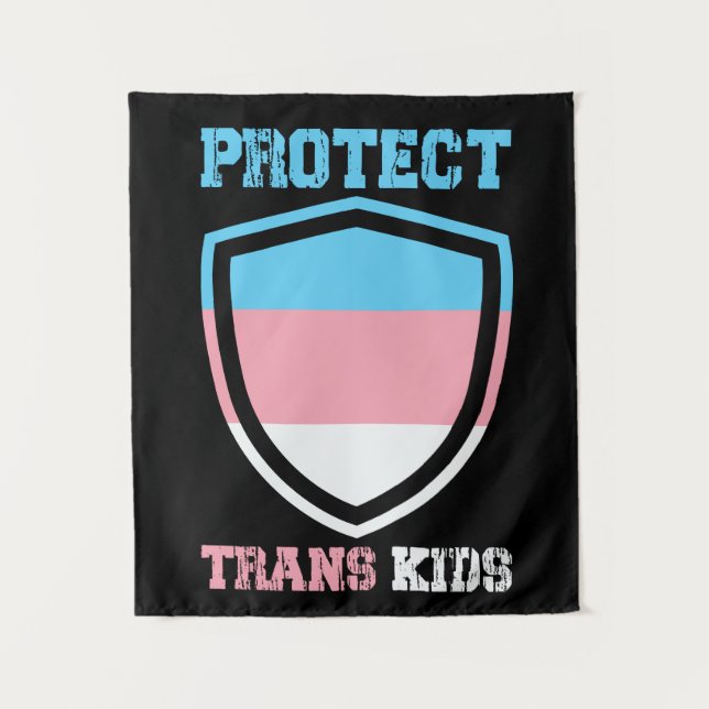 Schutz von Trans Kids Wandteppich (Vorderseite)