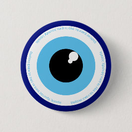 Schutz vor dem bösen Auge - griechische Folklore Button