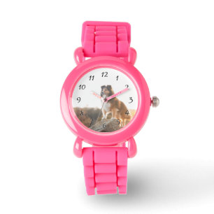 Schutz vor Klippen bei Sonnenuntergang Armbanduhr