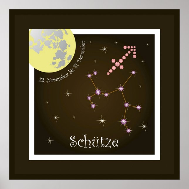 Schütze 23. November bis 21. Dezember Poster (Vorne)