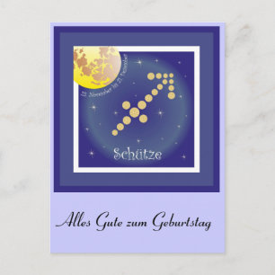 Schütze 23. November bis 21. Dezember Postkarte