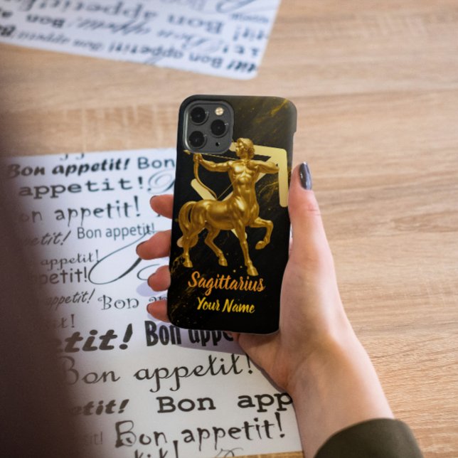 Schütze Case-Mate Barely There iPhone Hülle (Aim Higher. Sagittarius Energy. Customizable phone case for your name, location or neighborhood )