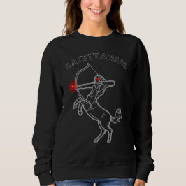 Schütze Dark Astrology | Minimaler Okkulter Zodiak Sweatshirt