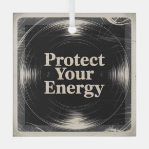 Schütze deine Energie Ornament Aus Glas