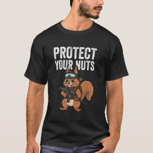 Schütze Deine Nüsse Eichhörnchen Shirt Lustiges Ei
