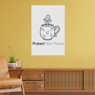 Schütze deinen Frieden Minimalist Poster