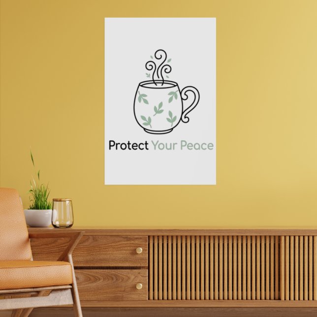 Schütze deinen Frieden Minimalist Poster (Wohnzimmer 2)