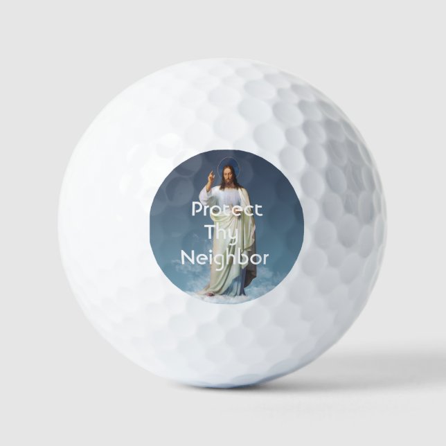 Schütze Deinen Nachbarn Golfbälle (Vorderseite)