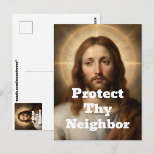Schütze Deinen Nachbarn Postkarte