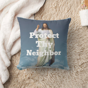Schütze deinen Nächsten Wurfkissen Kissen