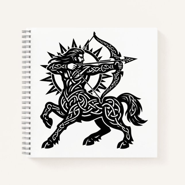 Schütze — Der Schütze von BurnsInHell Notizbuch (Vorderseite)