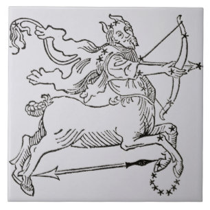 Schütze (der Zentaur) eine Illustration von Fliese