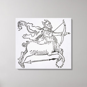 Schütze (der Zentaur) eine Illustration von Leinwanddruck