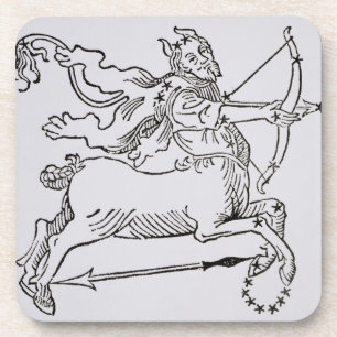 Schütze (der Zentaur) eine Illustration von Untersetzer