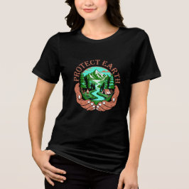 Schütze Erde Natur T-Shirt Tri-Blend Shirt