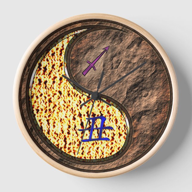 Schütze & Erde Ochse Uhr (Vorderseite)