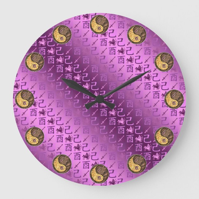 Schütze & Erdhahn Große Wanduhr (Vorderseite)