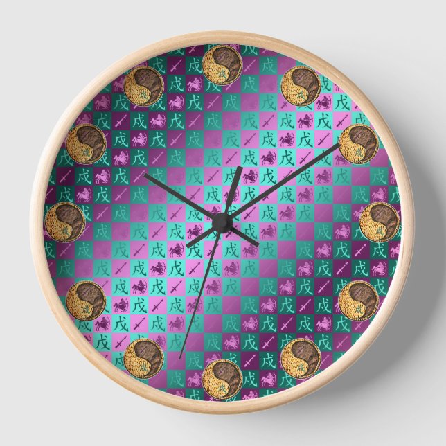 Schütze & Erdhund Uhr (Vorderseite)