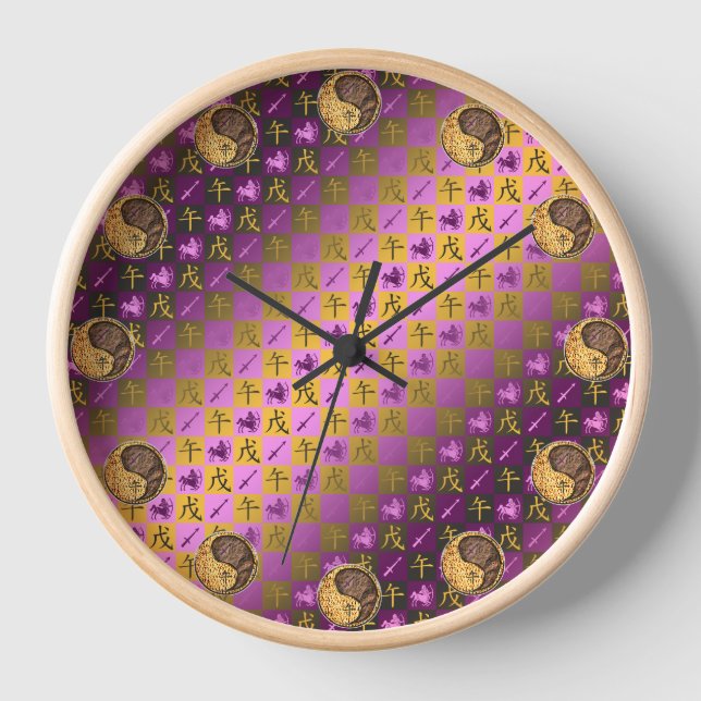 Schütze & Erdpferd Uhr (Vorderseite)