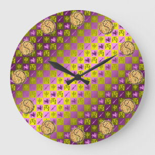 Schütze & Feueraffe Große Wanduhr