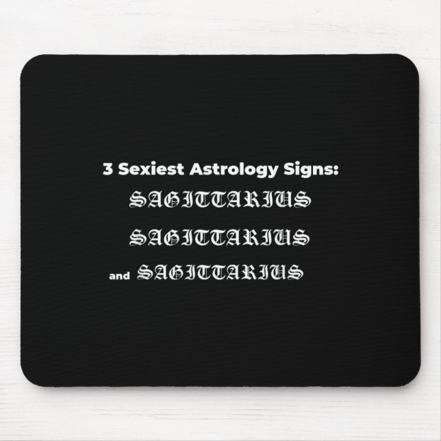 Schütze-Geburtstagszitate _Schütze Astrologie Mousepad (Vorne)