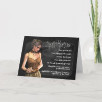 Schütze-gotische Tierkreis-Geburtstags-Karte