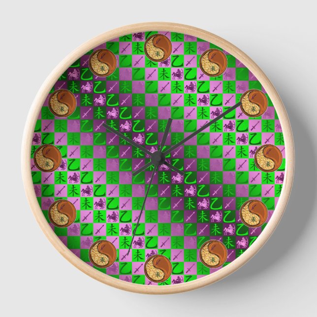 Schütze & Holz Ziege Uhr (Vorderseite)