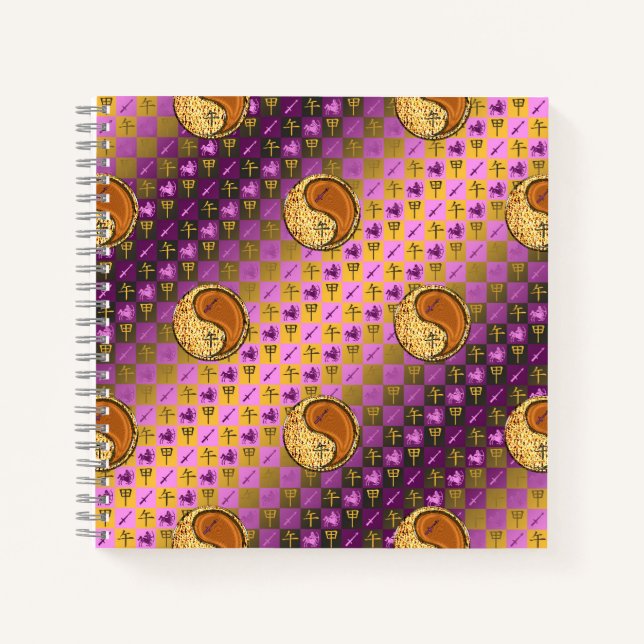 Schütze & Holzpferd Notizbuch (Vorderseite)