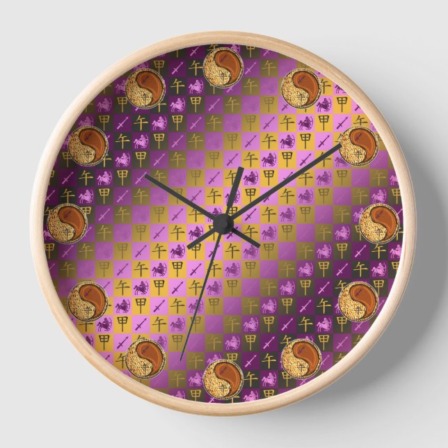 Schütze & Holzpferd Uhr (Vorderseite)