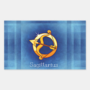Schütze Horoskop Rechteckiger Aufkleber